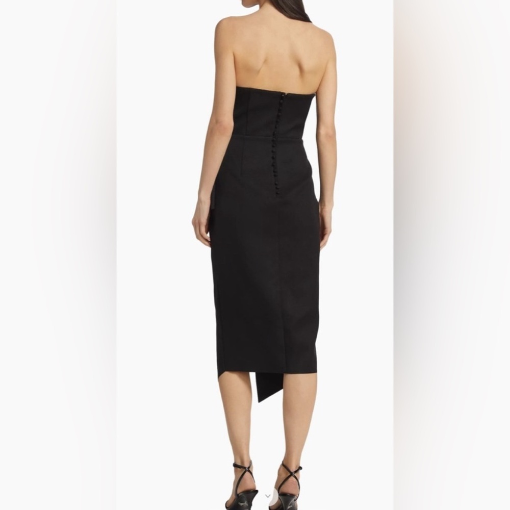 Elliat Reception Cascade Ruffle Strapless Cocktail Dress Whimsigoth Formal Large - Picture 5 of 16